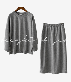 dubble tee+skirt set[티셔츠ANZ79]안나앤모드