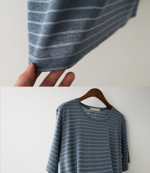 lucy stripe linen t[티셔츠AWT61]안나앤모드