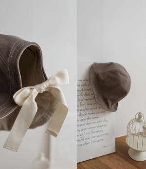 linen cotton ribbon bucket hat[모자BGM39]안나앤모드