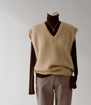 mont wool mohair v neck knit[니트BET84]안나앤모드