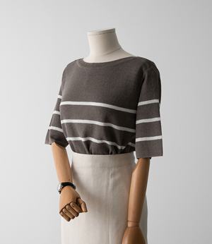 times linen boatneck stripe knit[티셔츠BJG79]안나앤모드