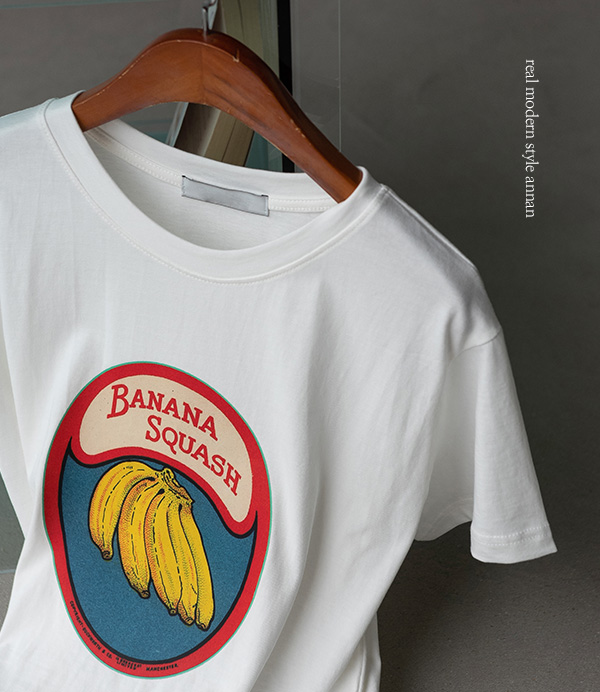 banana 프린팅 티셔츠[티셔츠CK471]안나앤모드